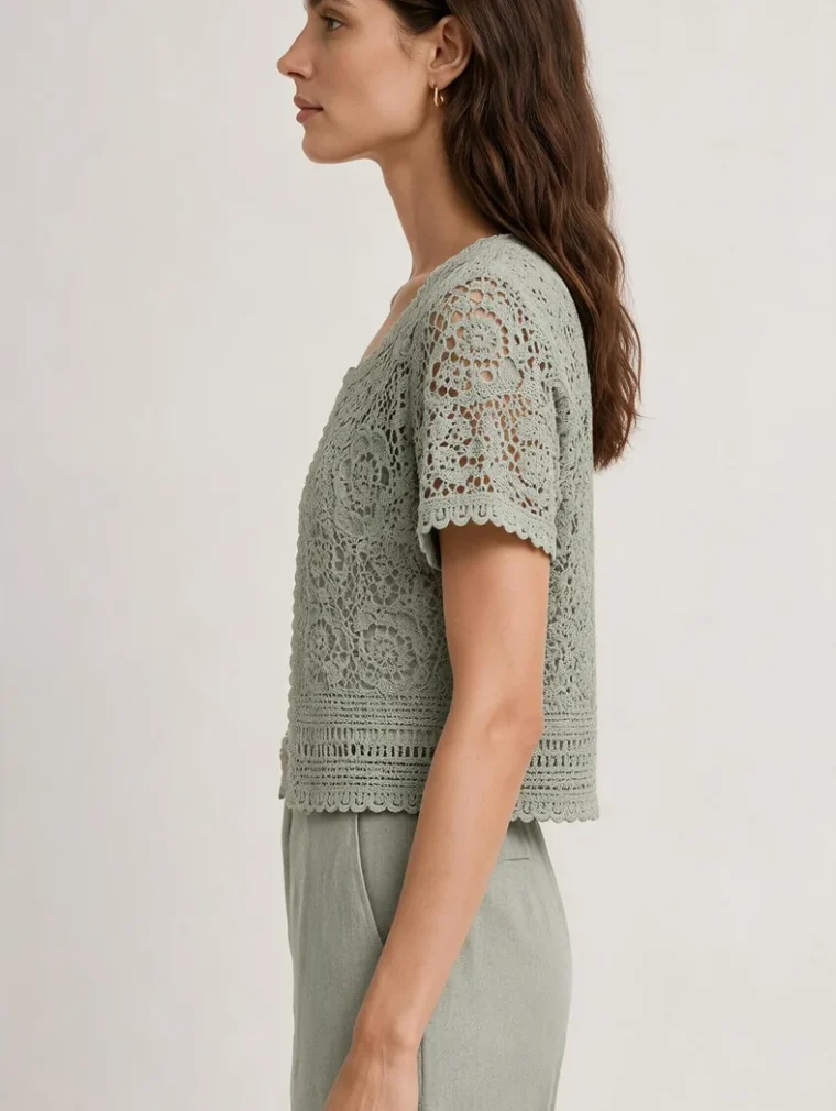 Women’s crochet mini dress — EF-W-1194