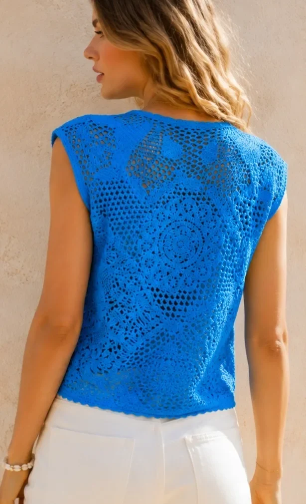 Top de Crochet para Mujer — EF-W-1642