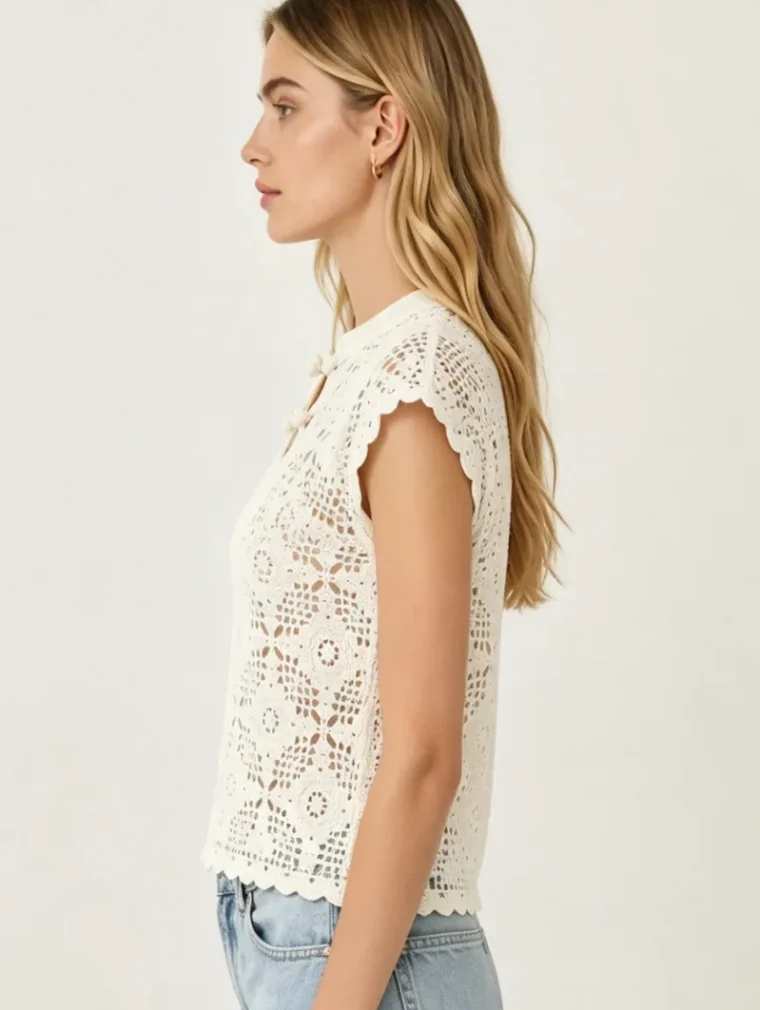 Top de Crochet para Mujer — EF-W-1394