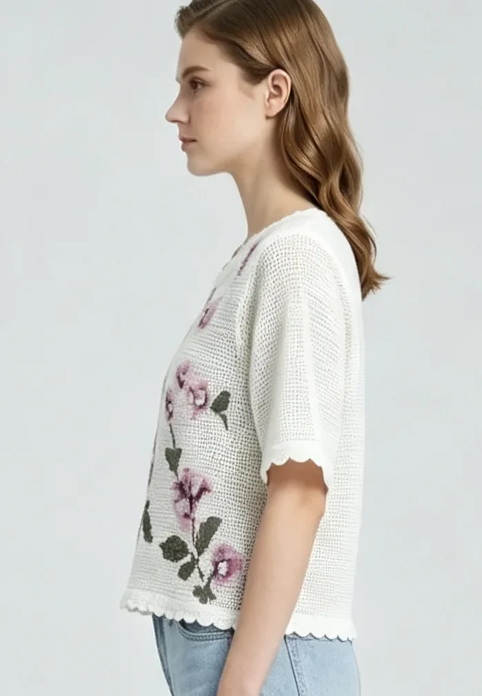 Top de Crochet para Mujer — EF-W-1683