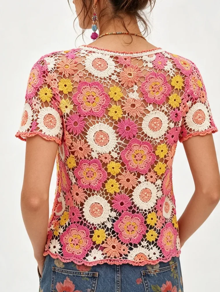 Women’s crochet top — EF-W-1677