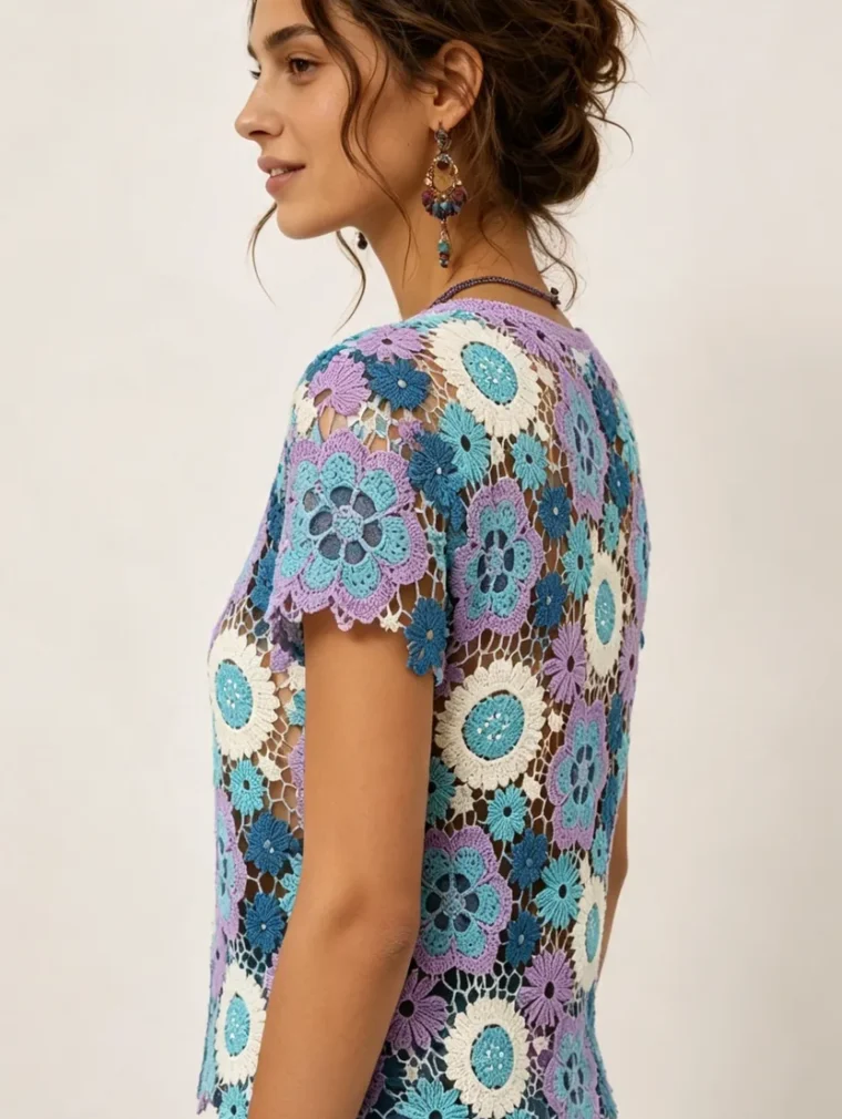 Top de Crochet para Mujer — EF-W-1678