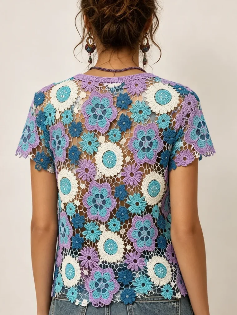 Top de Crochet para Mujer — EF-W-1678