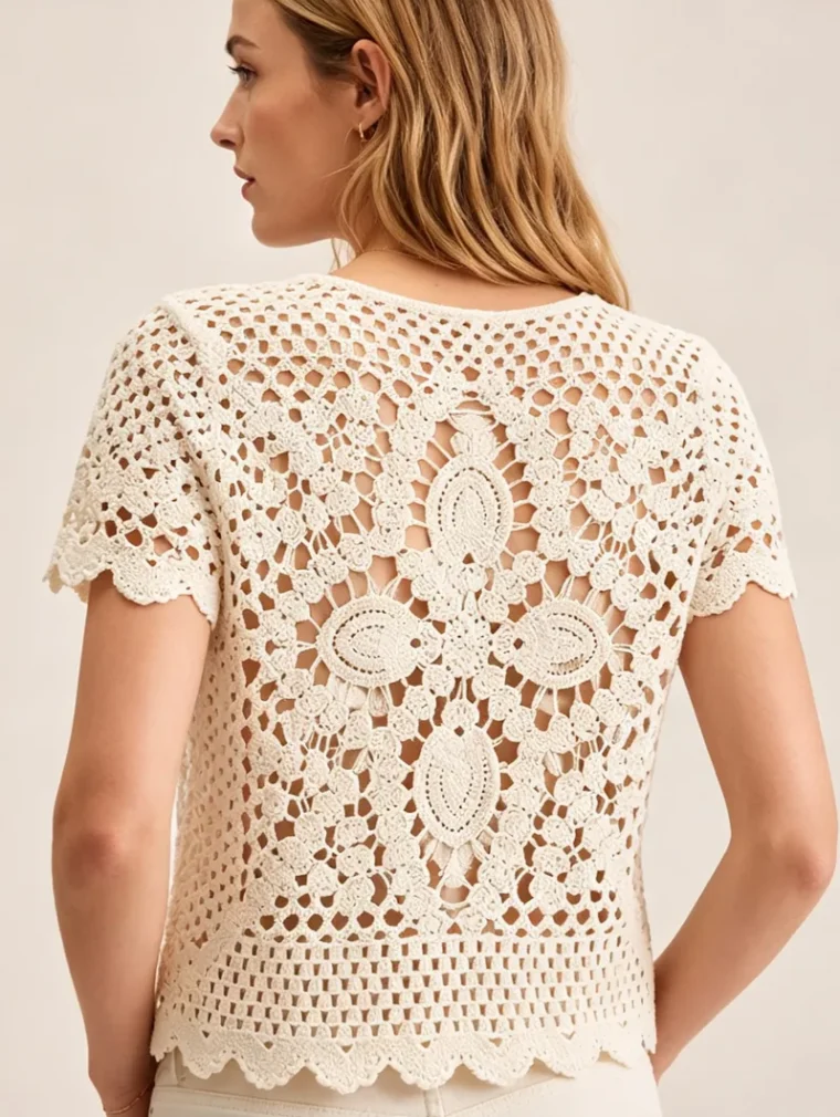 Top de Crochet para Mujer — EF-W-1681