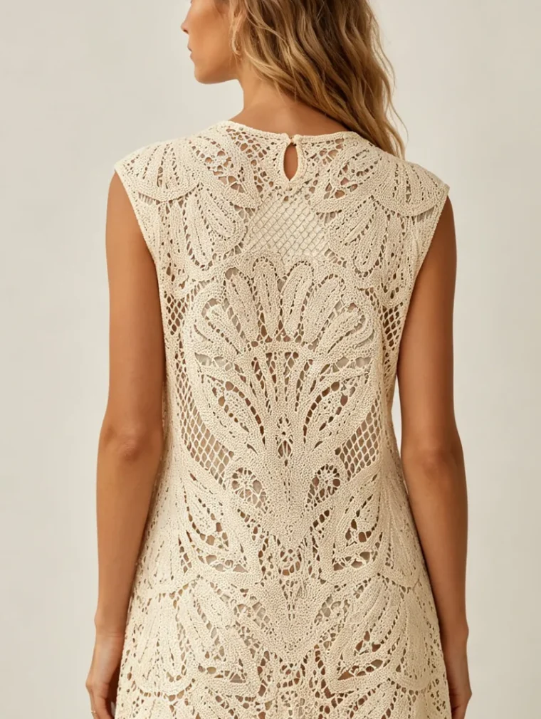 Women’s crochet mini dress — EF-W-1682