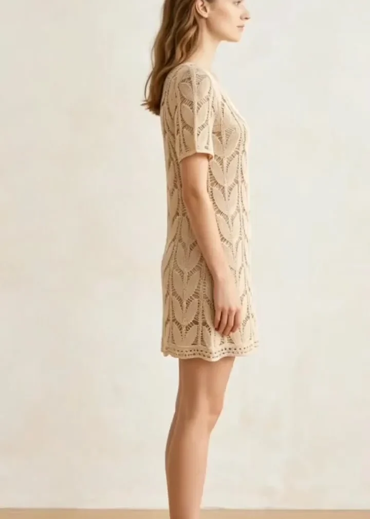 Vestido Mini de Crochet para Mujer — EF-W-1467