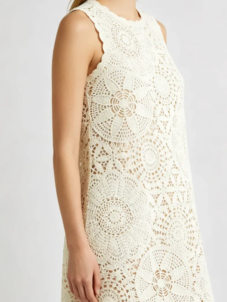 Women’s crochet mini dress — EF-W-1466