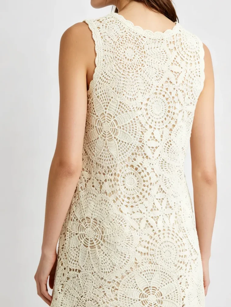 Women’s crochet mini dress — EF-W-1466