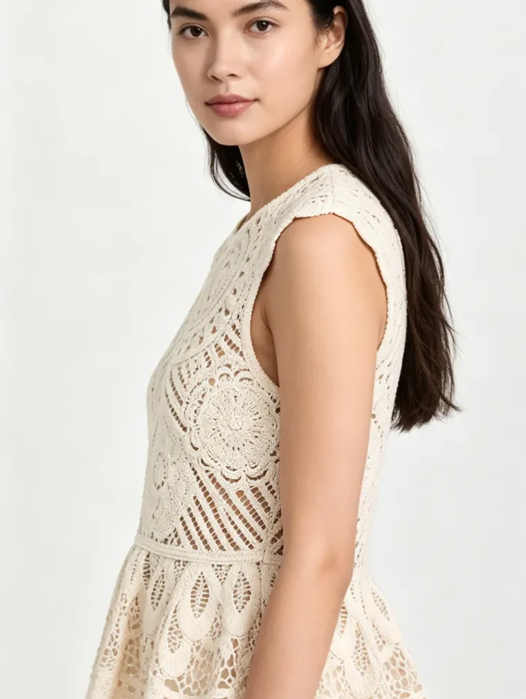 Women’s crochet mini dress — EF-W-1190
