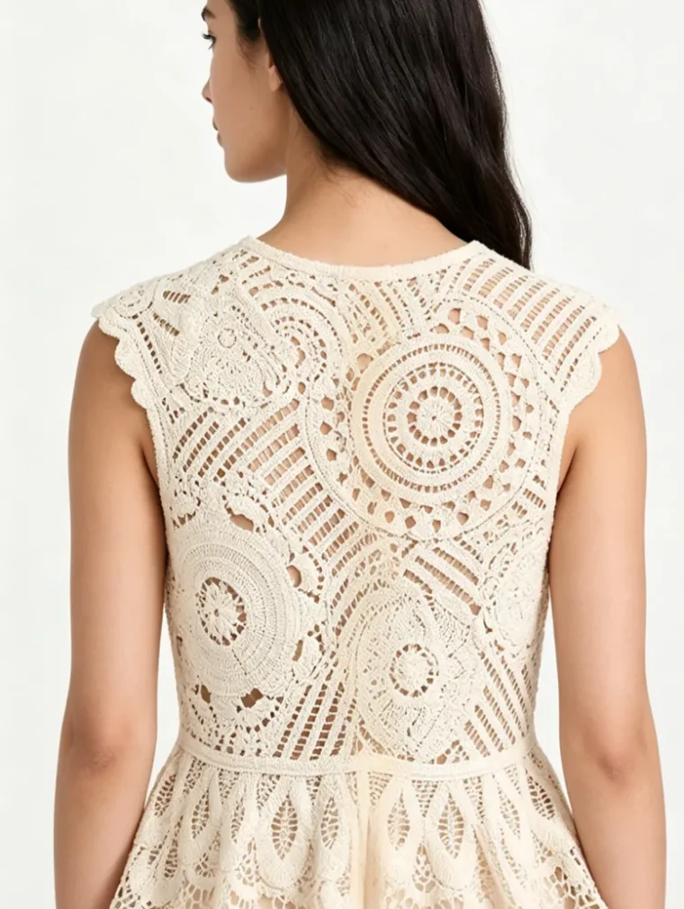 Women’s crochet mini dress — EF-W-1190