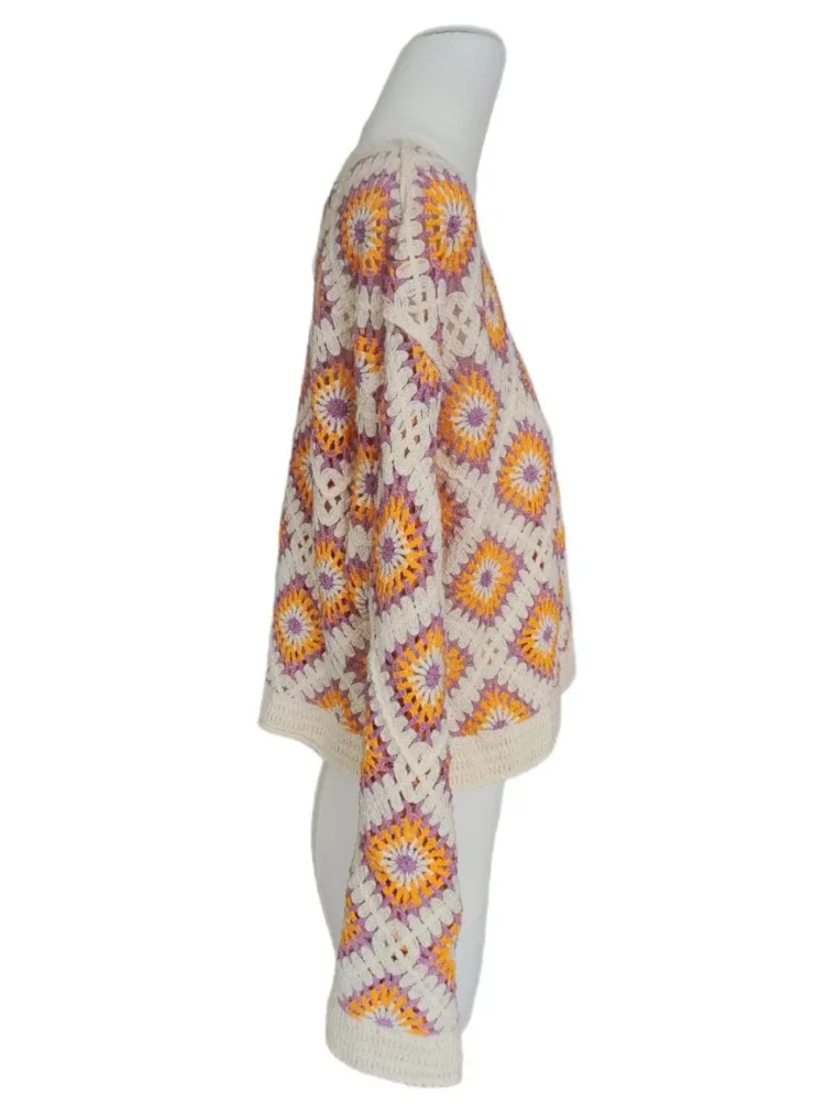 Women’s Crochet Long-Sleeve Top — EF-W-1112