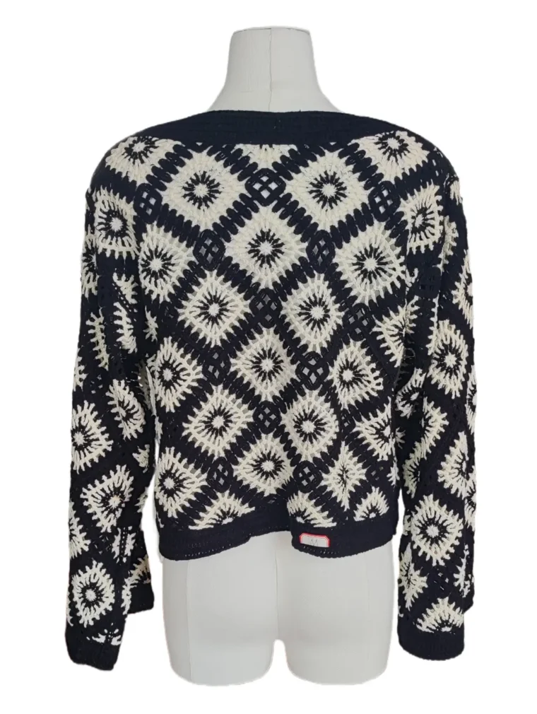 Women’s Crochet Long-Sleeve Top — EF-W-1112