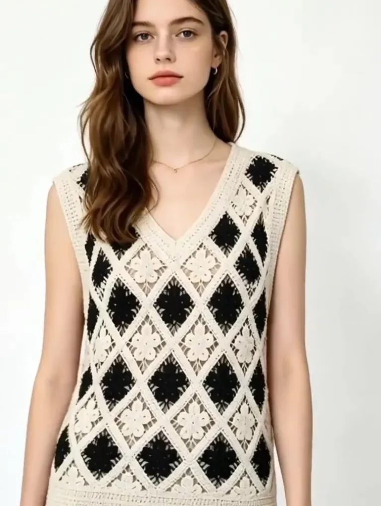 Top de Crochet para Mujer — EF-W-1475