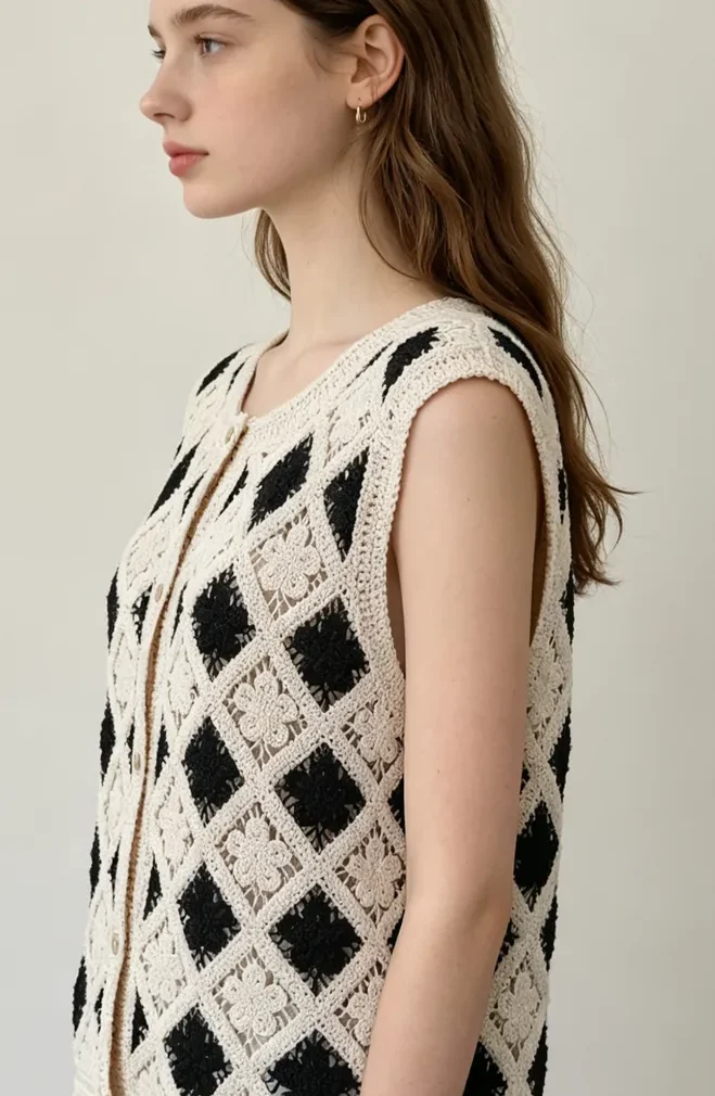 Top de Crochet para Mujer — EF-W-1475