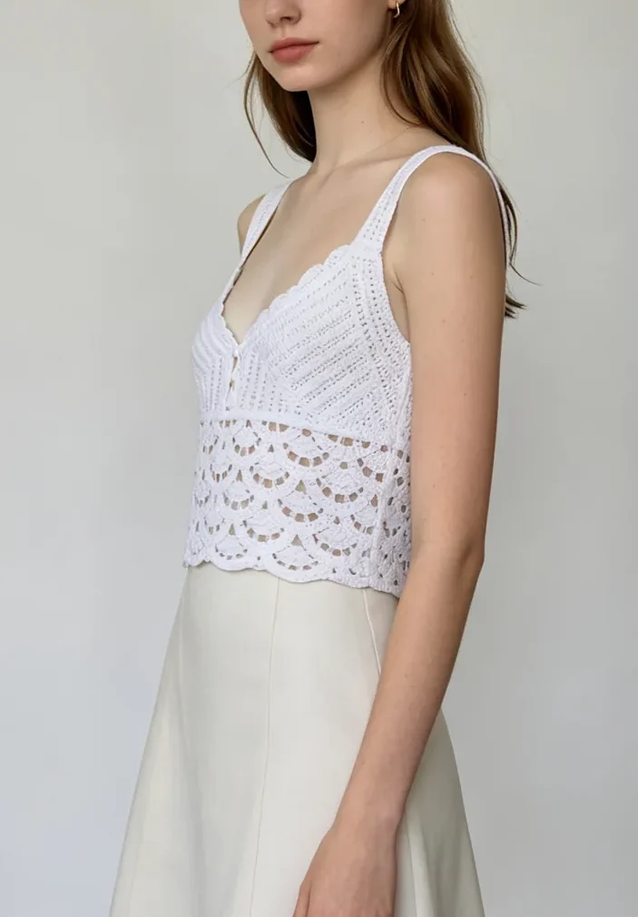 Women’s Crochet Cropped Top — EF-W-1492