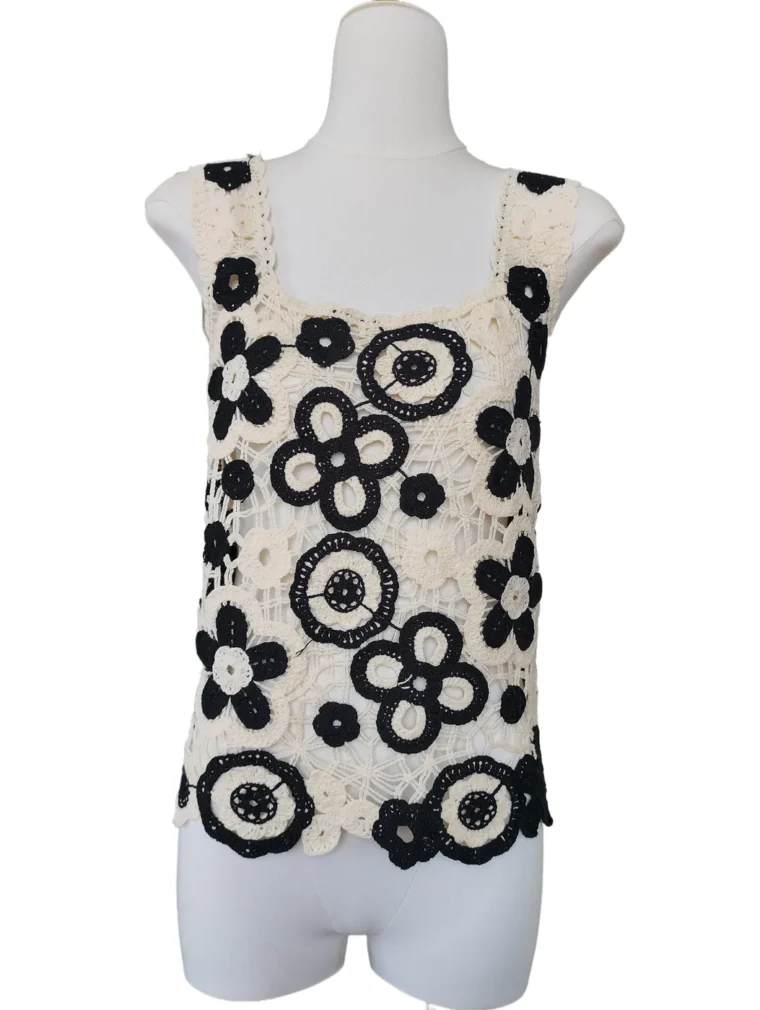 Top Corto de Crochet para Mujer — EF-W-1416