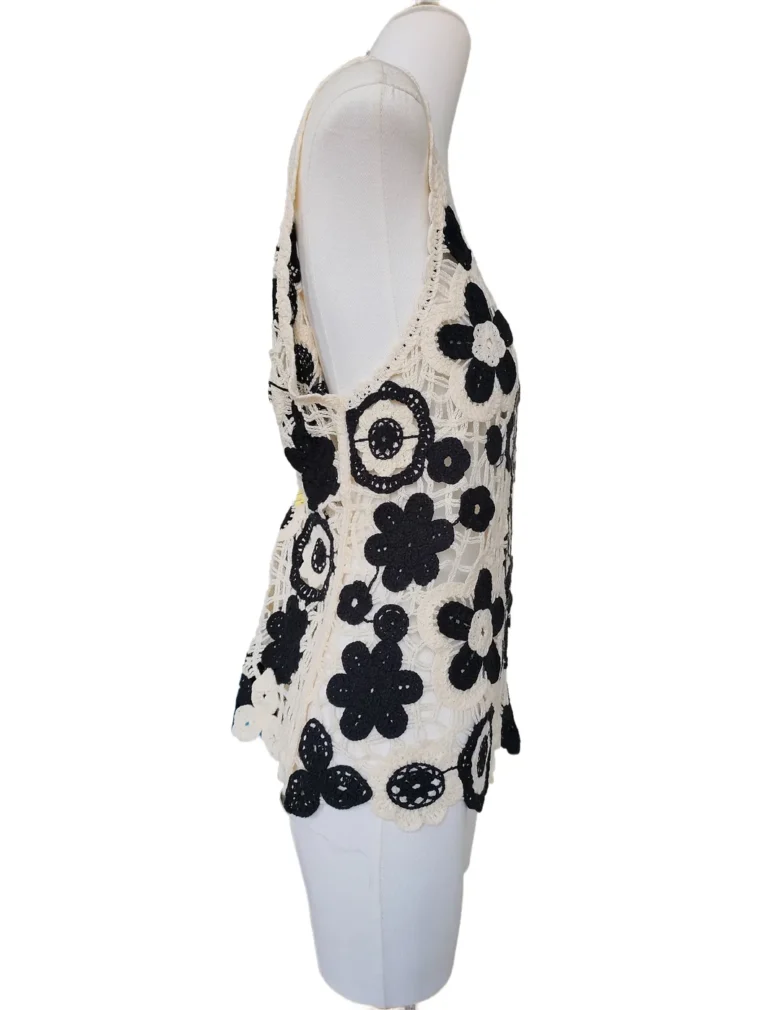Top Corto de Crochet para Mujer — EF-W-1416