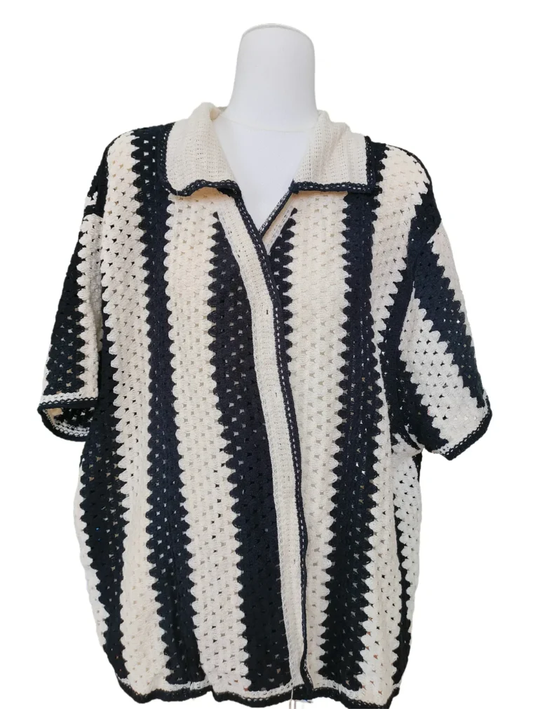 Women’s Crochet Short-Sleeve Top — EF-W-1251