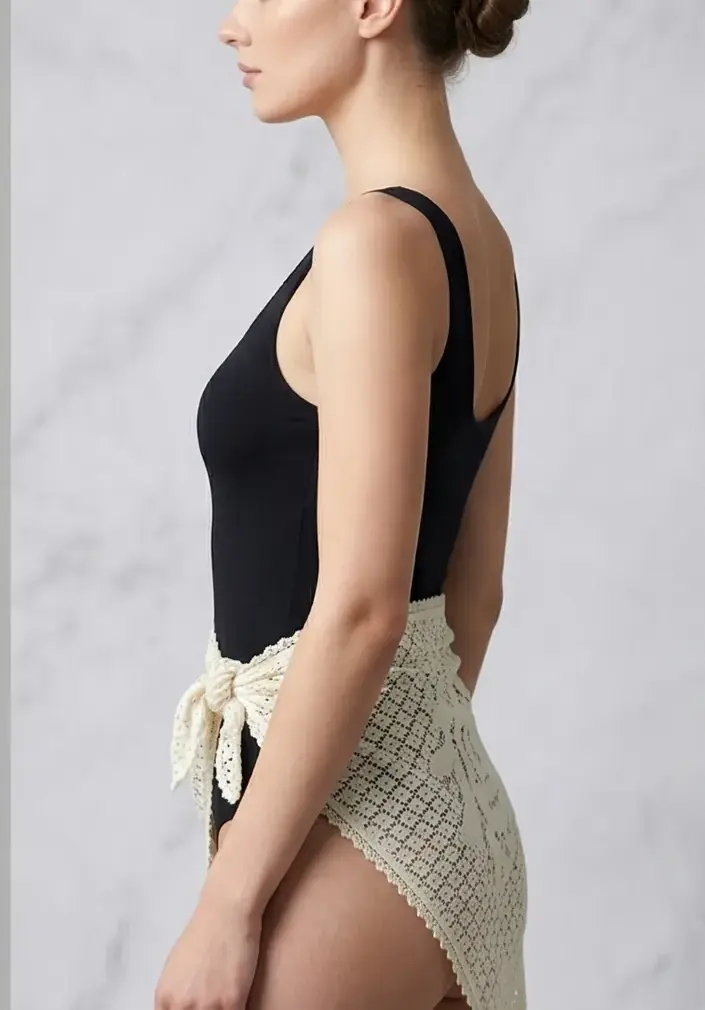 Crochet waist triangle scarf — EF-A-6117