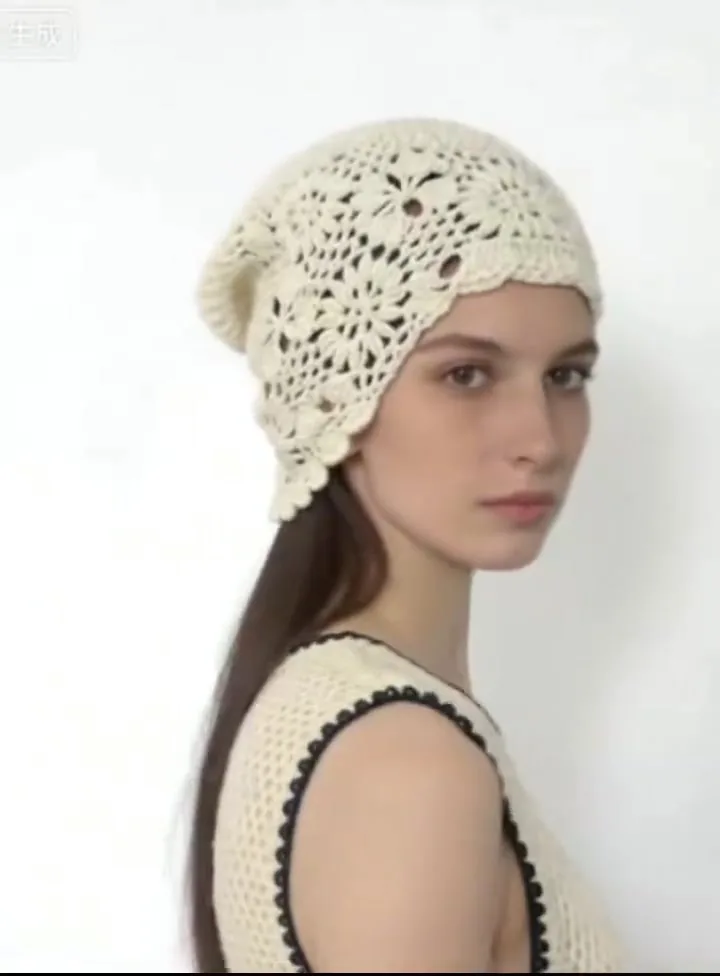 Crochet fairycore tassel hat — EF-A-6121