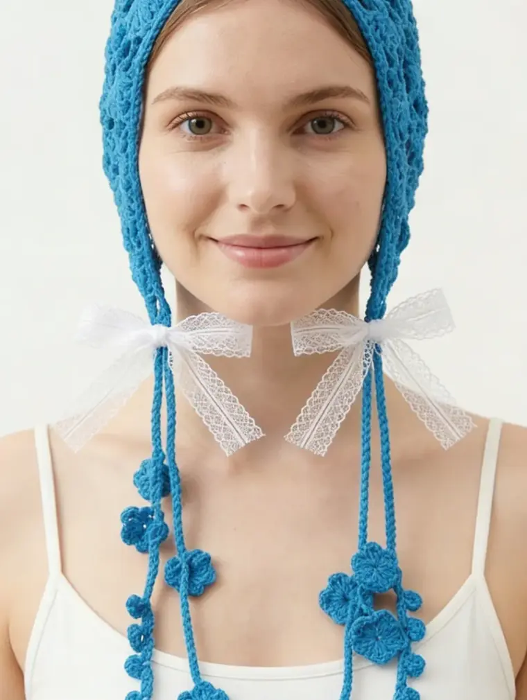 Crochet fairycore tassel hat — EF-A-6123