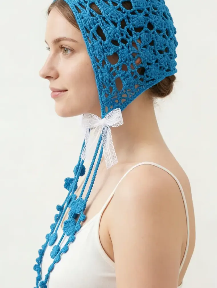 Crochet fairycore tassel hat — EF-A-6123