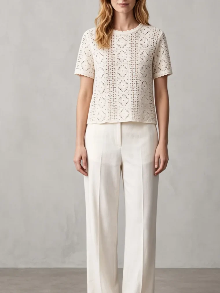 Women's crochet top (L76 / B46) — EF-W-1487