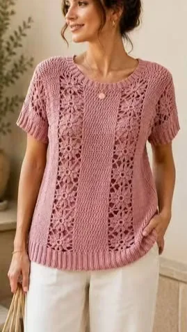 Women's crochet top (L61 / B46) — EF-W-1147