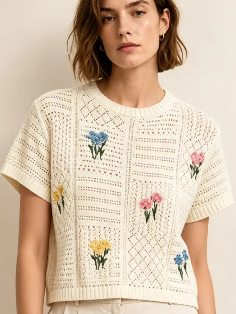 Women's crochet top (L66 / B46) — EF-W-1633