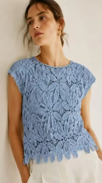 Women's crochet top (L59 / B46) — EF-W-1182