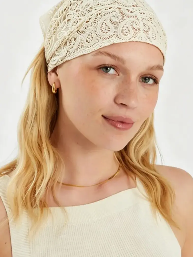 Crochet waist triangle scarf — EF-A-6119
