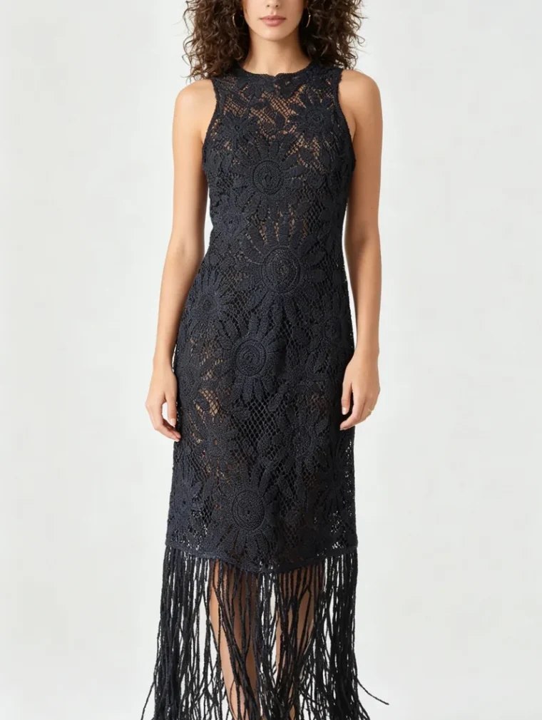 Women's crochet dress (L68 / B43) — EF-W-1123