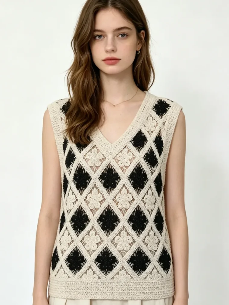 Women's Crochet Top (L60 / B50) — EF-W-1475