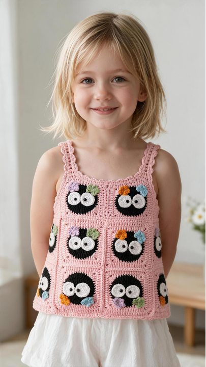Children's crochet apparel — style 07 by Eaoy Fashion