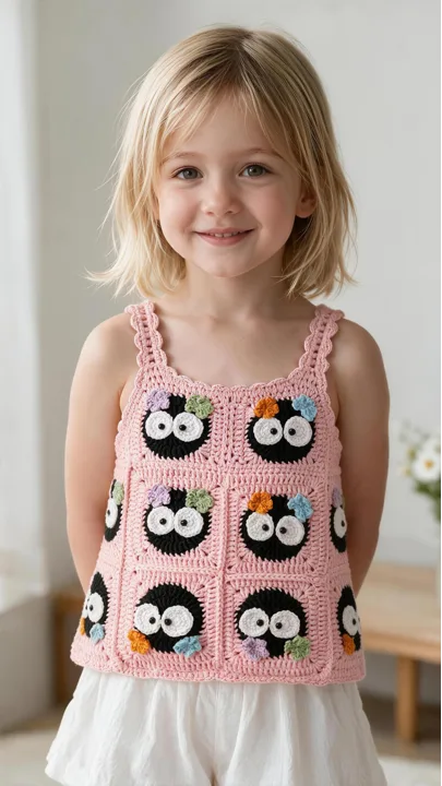 Children's crochet apparel — style 07 by Eaoy Fashion