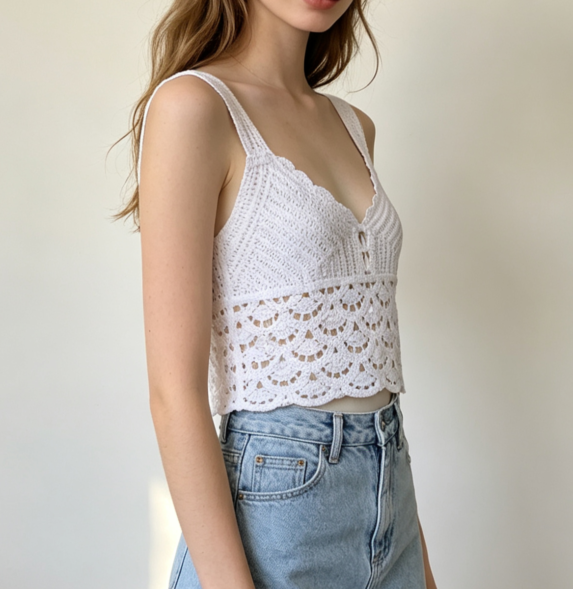 Crochet garment editorial photography 03