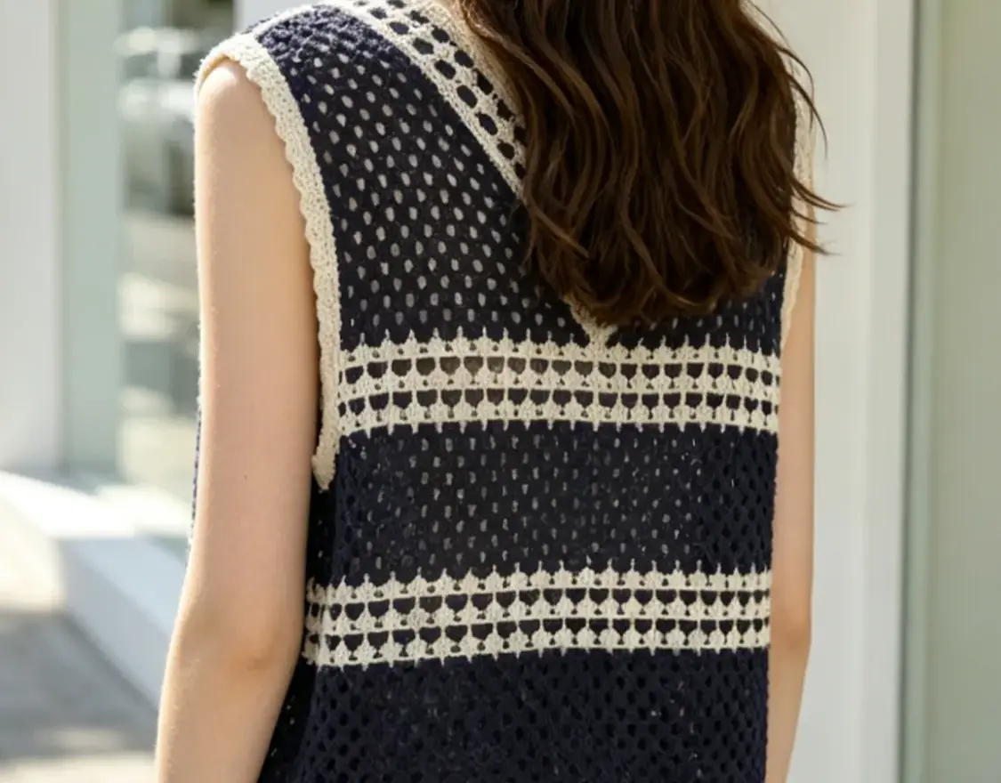 Crochet garment editorial photography 11