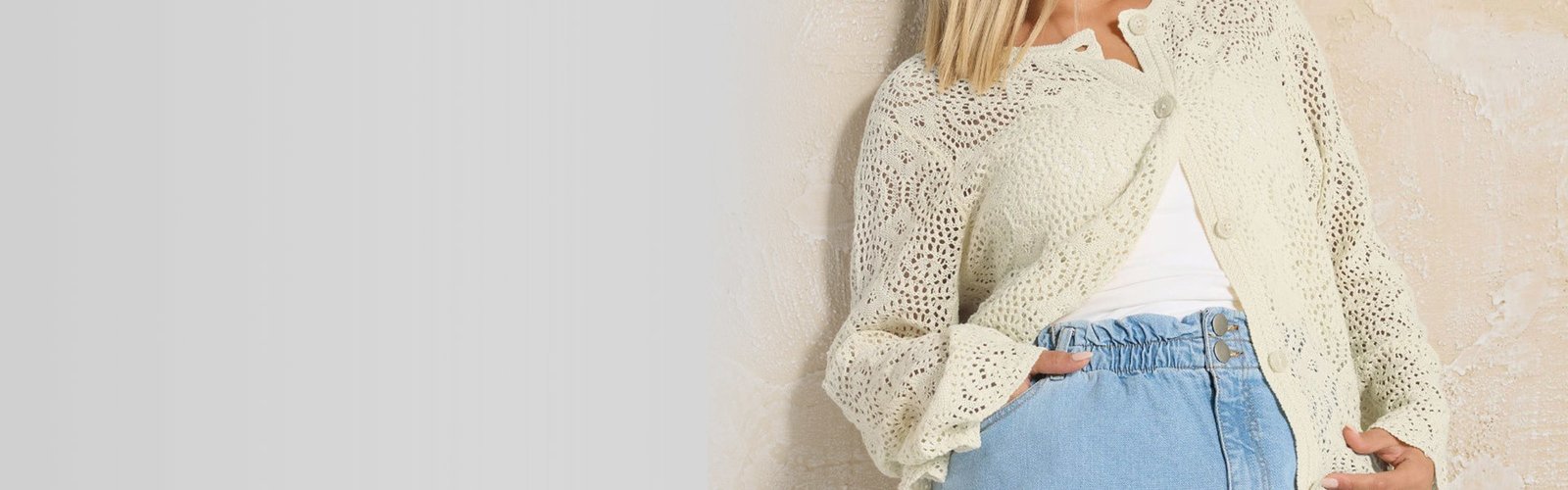 Crochet apparel product range